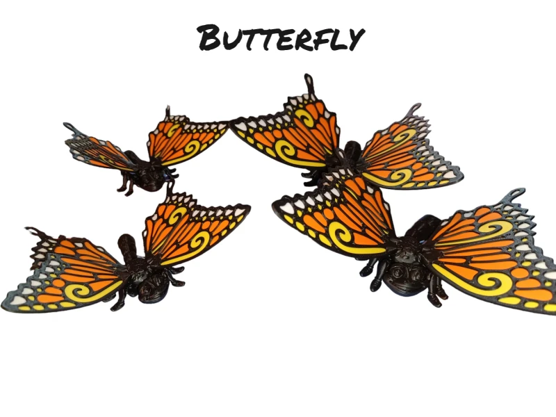 Schmetterling mit beweglichen Flügeln