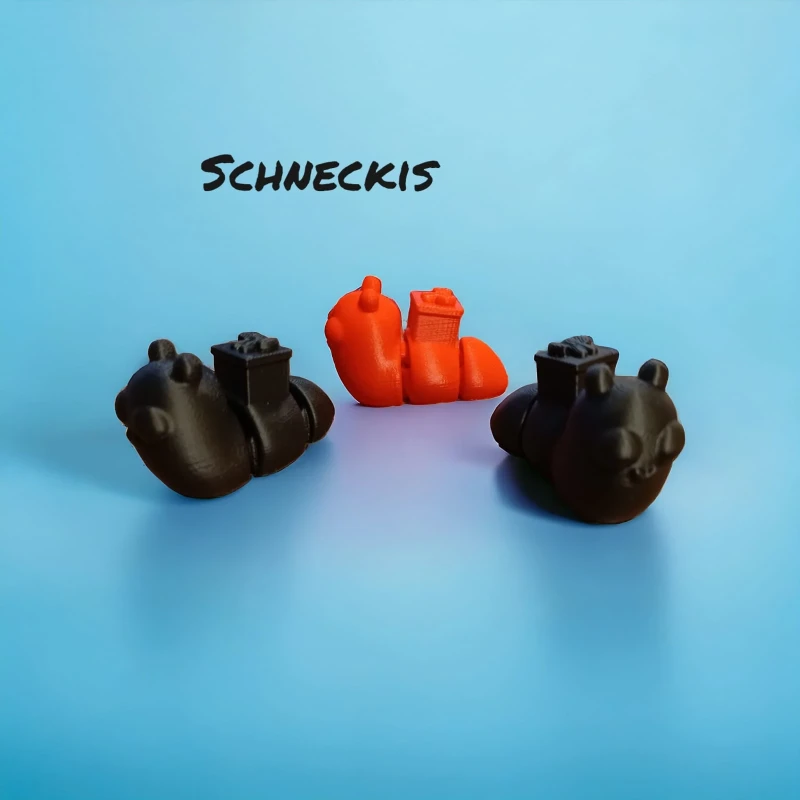 Schnecke mit Geschenk (Schlüsselanhänger)
