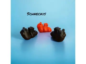 Schnecke mit Geschenk (Schlüsselanhänger)