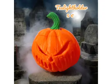 Kürbis Teelichthalter