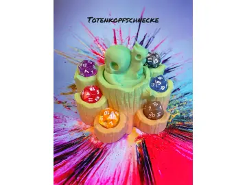 Totenkopfschnecke mit Baumstümpfe